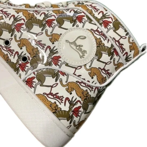 RARE Louboutin Rantus High Top Sneaker EU 44 US Men's Size 11 (EUC) - Picture 9 of 11